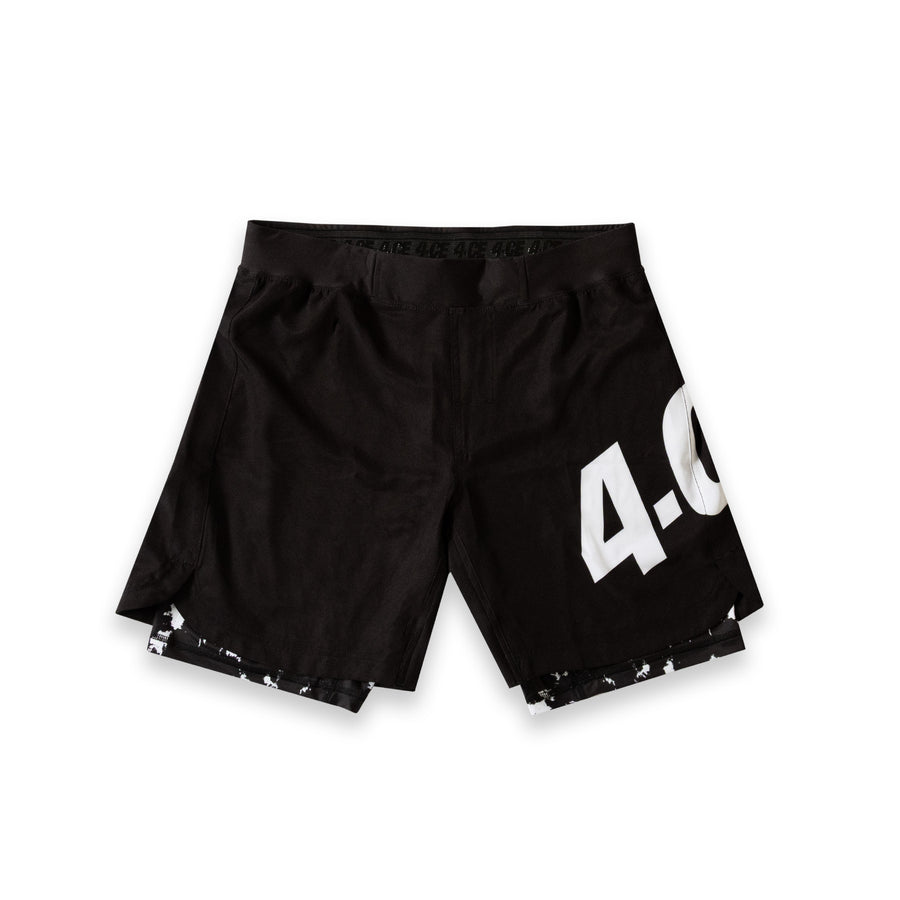 Ranked Hybrid Short - Black/White/Tie Dye