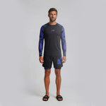 Ranked LS Rash Guard  - Blue/Tie Dye