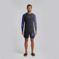 Ranked LS Rash Guard  - Blue/Tie Dye