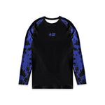 Ranked LS Rash Guard  - Blue/Tie Dye
