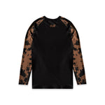 Ranked LS Rash Guard  - Brown/Tie Dye