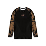 Ranked LS Rash Guard  - Brown/Tie Dye