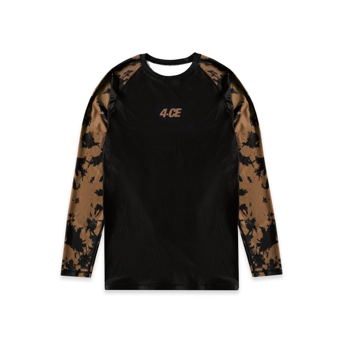 Ranked LS Rash Guard  - Brown/Tie Dye