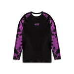 Ranked LS Rash Guard - Purple/Tie Dye