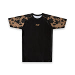 Ranked SS Rash Guard   - Brown/Tie Dye