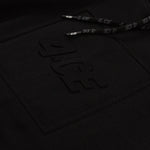 Embossed Heavyweight Hoody - Black