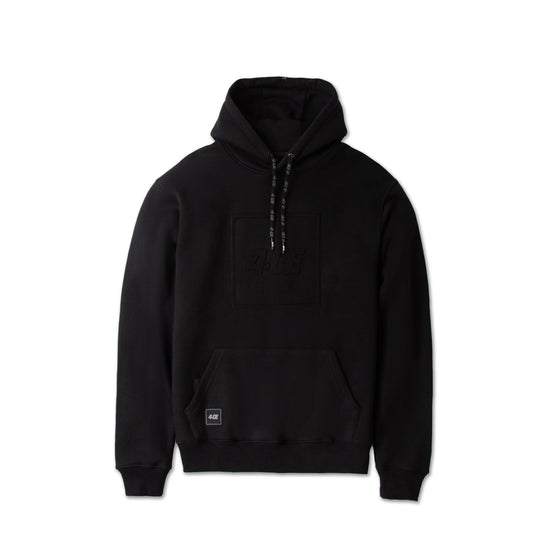 Embossed Heavyweight Hoody - Black