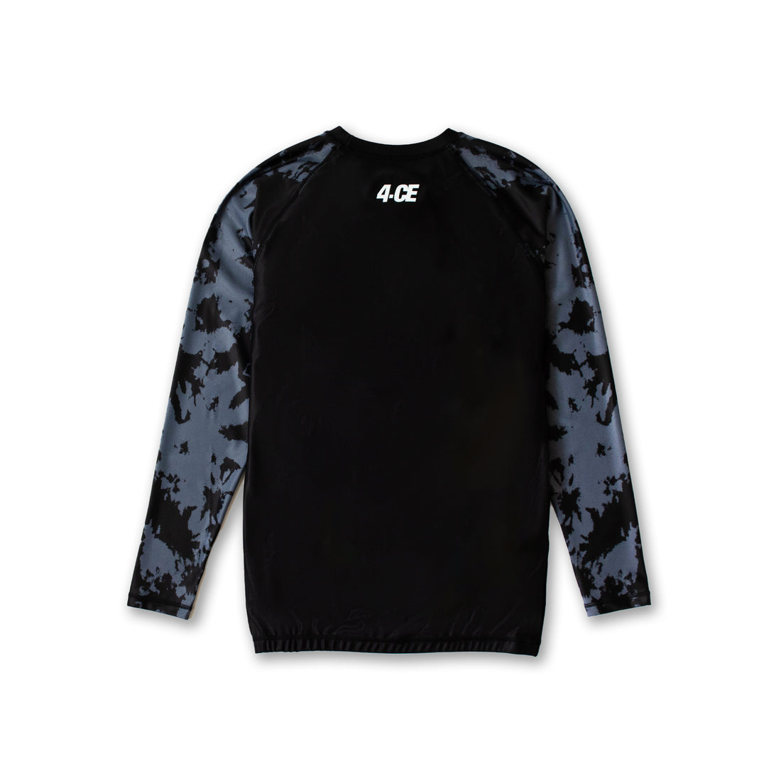 Raglan Long Sleeve Rash Guard - Black/Tie Dye