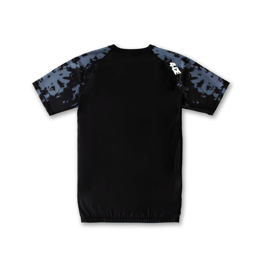 Raglan Short Sleeve Rash Guard - Black/Tie Dye