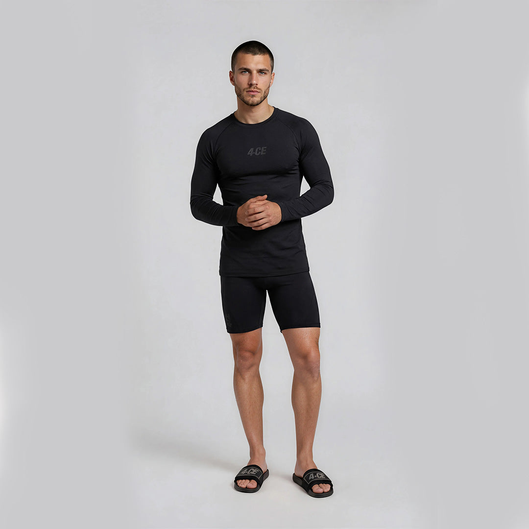 Stealth Long Sleeve Rash Guard - Black