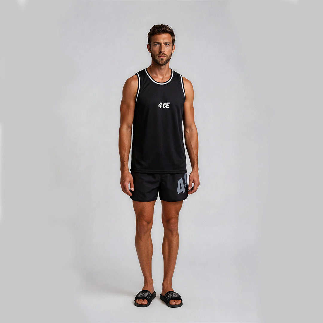 Stripes Tank Top - Black/White