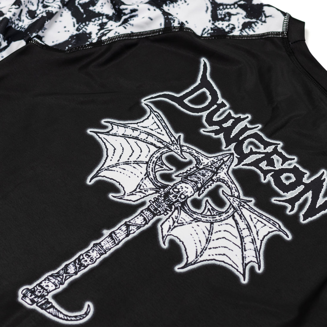 Dungeon X 4CE Long Sleeve Rash Guard - Black