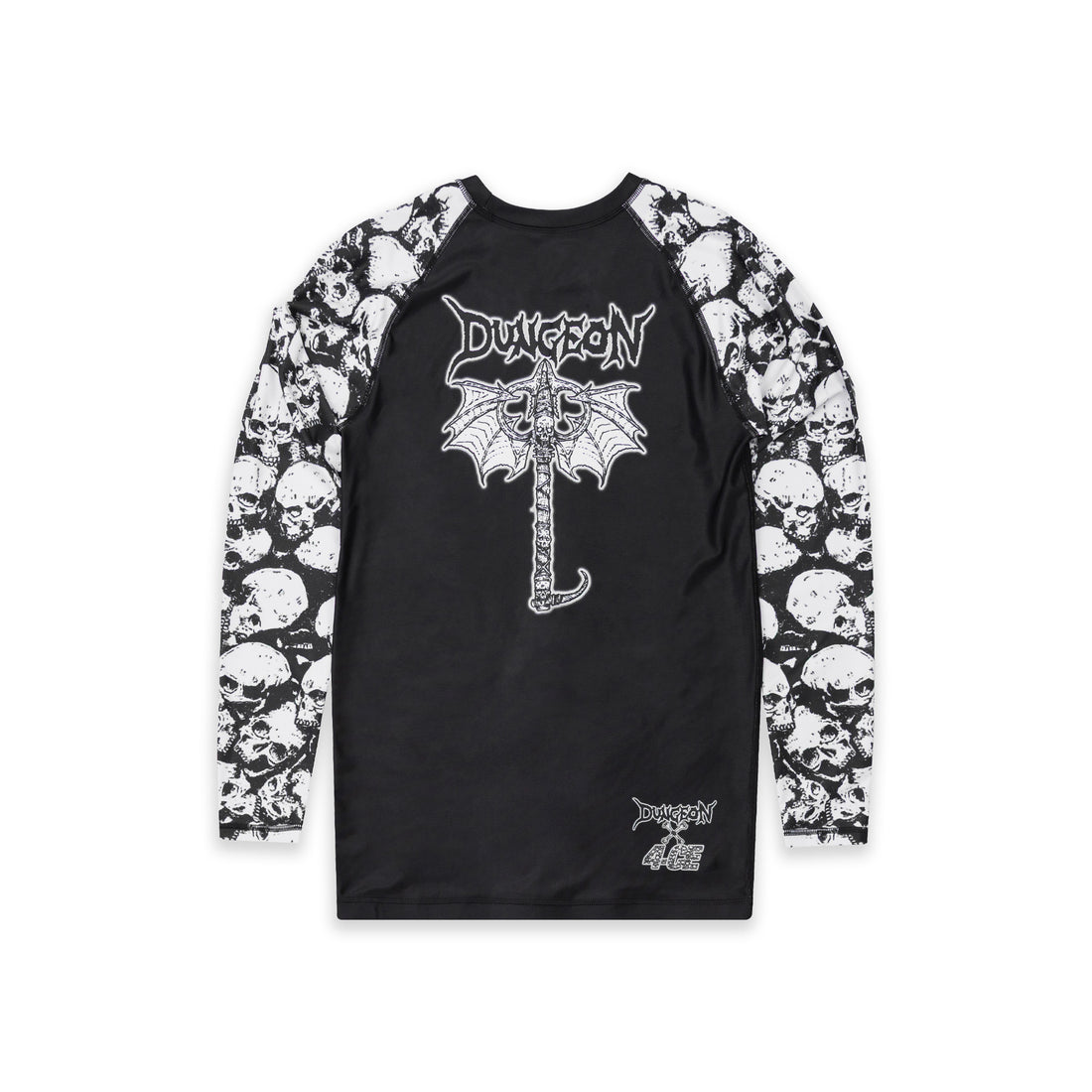 Dungeon X 4CE Long Sleeve Rash Guard - Black