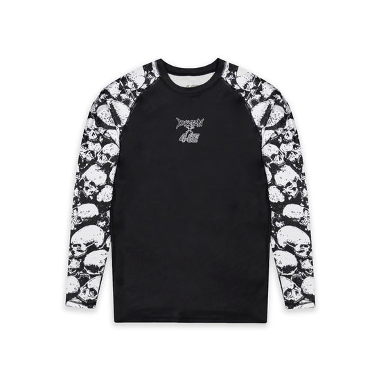 Dungeon X 4CE Long Sleeve Rash Guard - Black