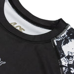 Dungeon X 4CE Short Sleeve Rash Guard - Black