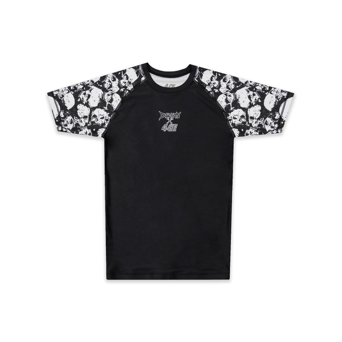 Dungeon X 4CE Short Sleeve Rash Guard - Black