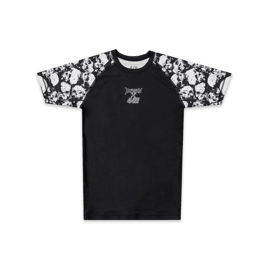 Dungeon X 4CE Short Sleeve Rash Guard - Black