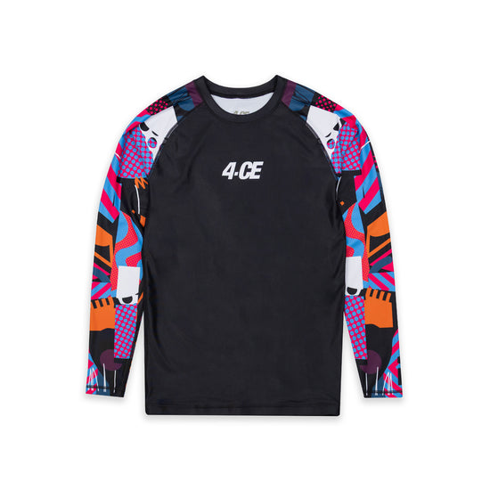 Ekiem X 4CE Long Sleeve Rash Guard - Black