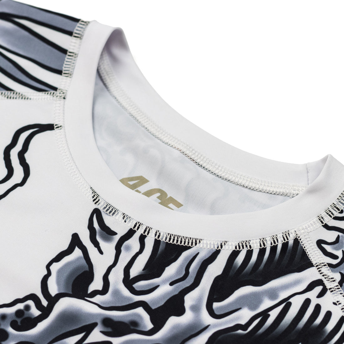 Shen X 4CE Short Sleeve Rash Guard - White