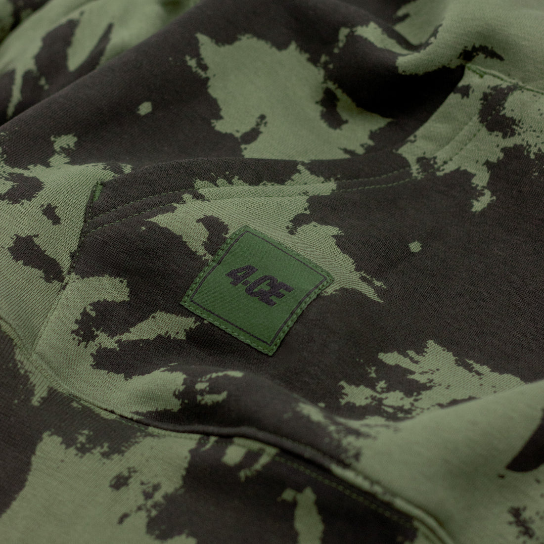 Tie Dye Heavyweight Hoody - Olive