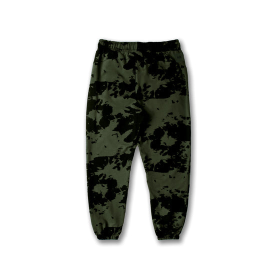 Tie Dye Sweatpants - Olive