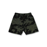 Tie Dye Jogger Shorts - Olive