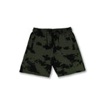 Tie Dye Jogger Shorts - Olive