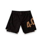 Ranked Hybrid Short - Brown/Tie Dye