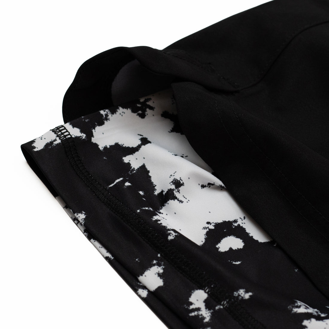 Ranked Hybrid Short - Black/White/Tie Dye