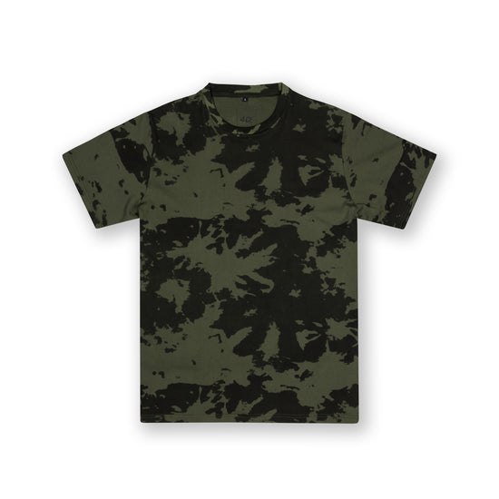 Tie Dye T Shirt - Olive