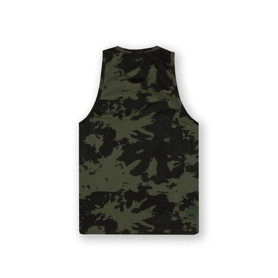 Tie Dye Vest - Olive