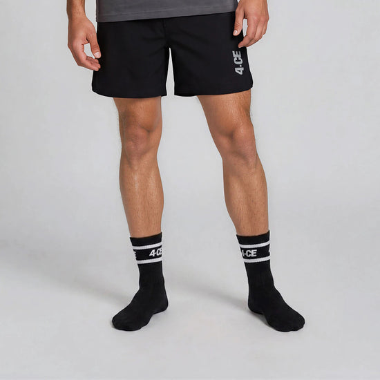 4CE Crew Sock - Black