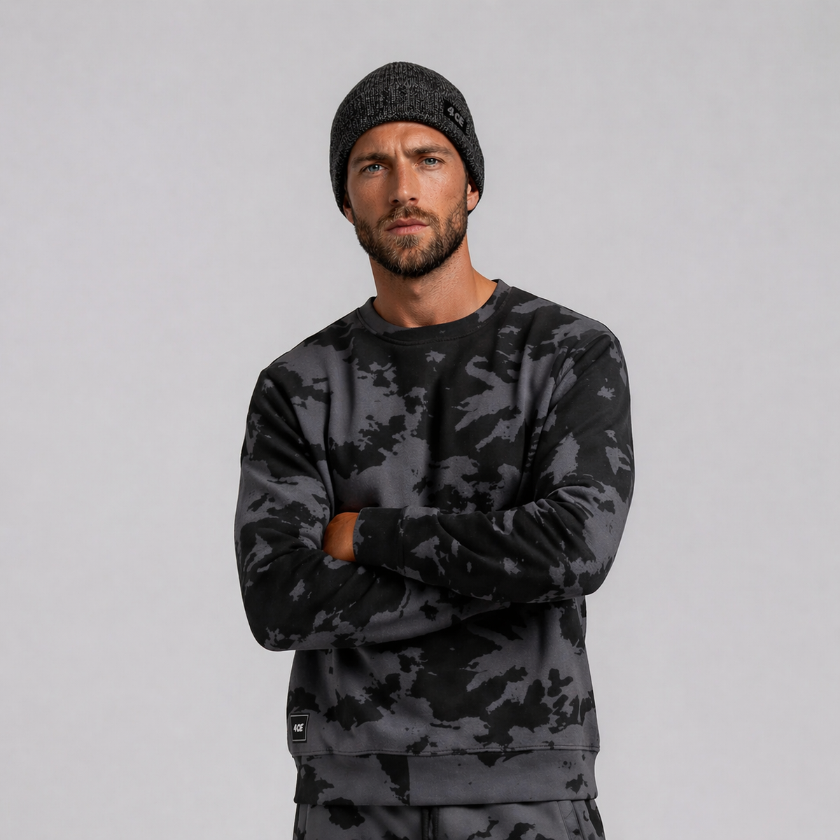 Marle Fold Beanie - Steel Gray