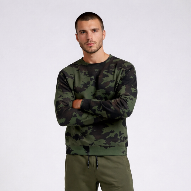 Tie Dye Sweatshirt - Olive