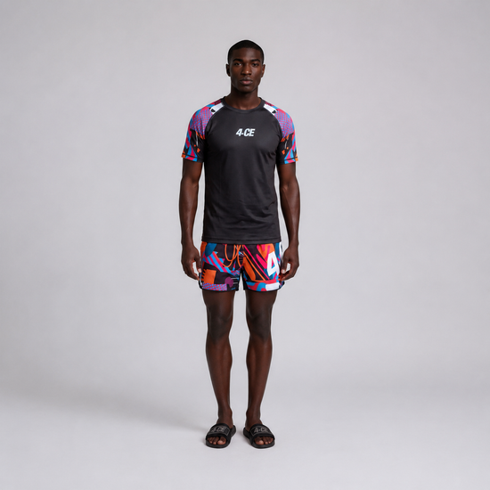 Ekiem X 4CE Short Sleeve Rash Guard - Black
