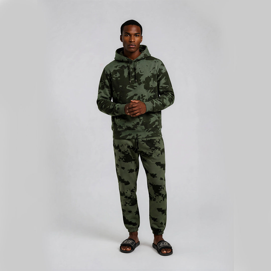 Tie Dye Sweatpants - Olive