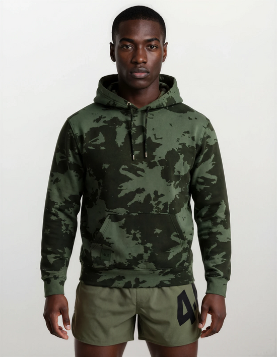 Tie Dye Heavyweight Hoody - Olive