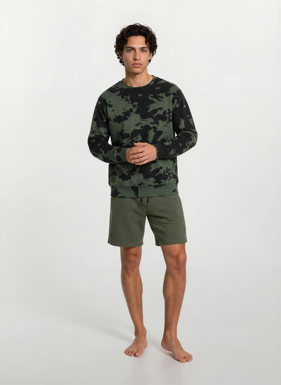 Tie Dye Sweatshirt - Olive