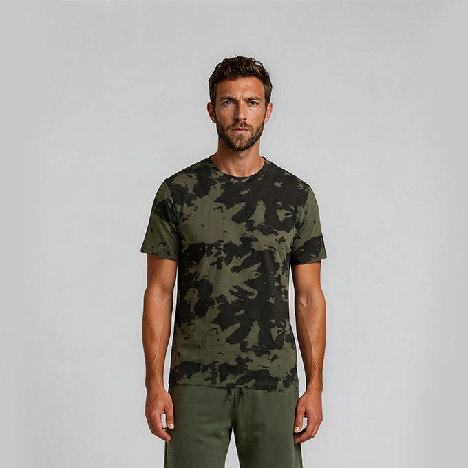 Tie Dye T Shirt - Olive