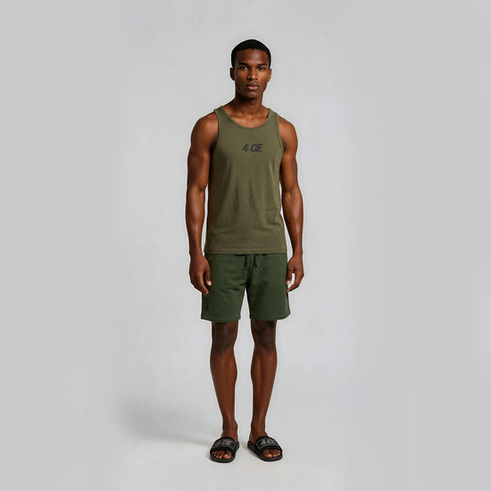 Outline Jogger Shorts - Olive