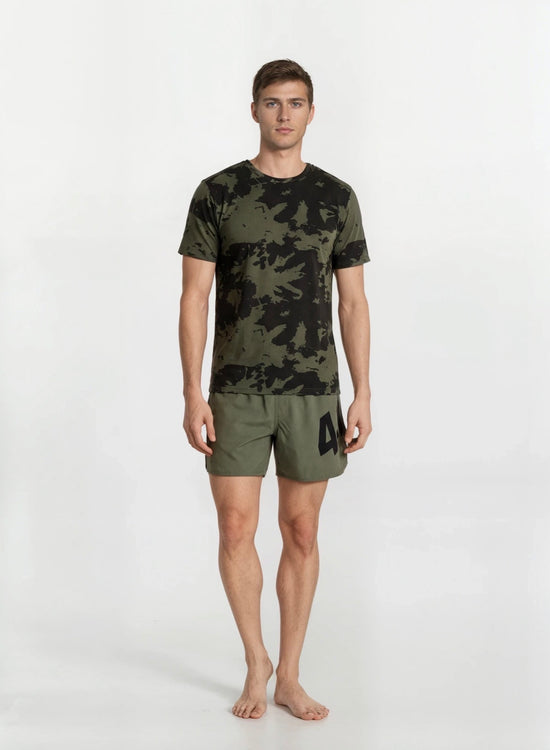 Tie Dye T Shirt - Olive