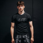 Stealth Short Sleeve Rash Guard - Black