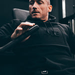 Embossed Heavyweight Hoody - Black