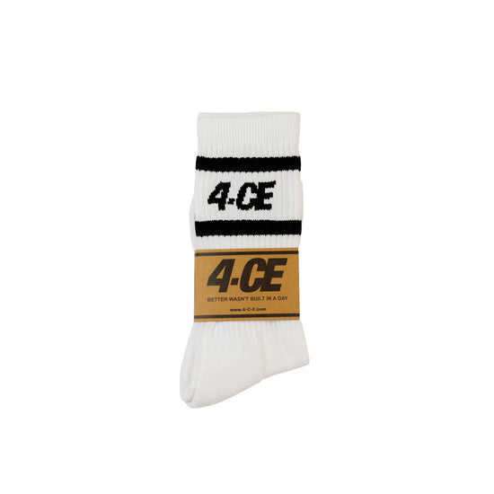 4CE Crew Sock - White