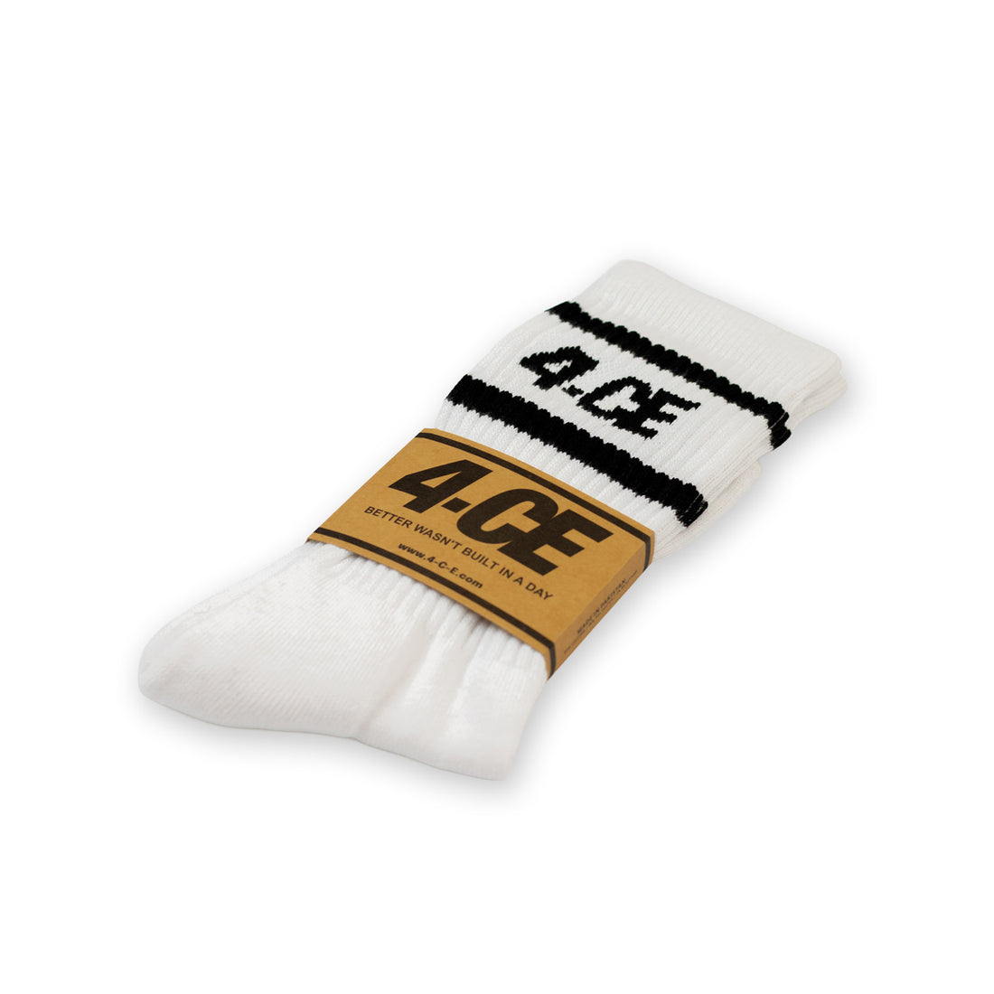 4CE Crew Sock - White